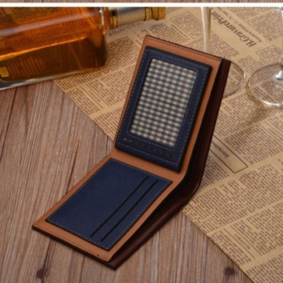 Men's Assorted Colors Vegan Leather Bi-Fold Wallet - Picture 5 of 8